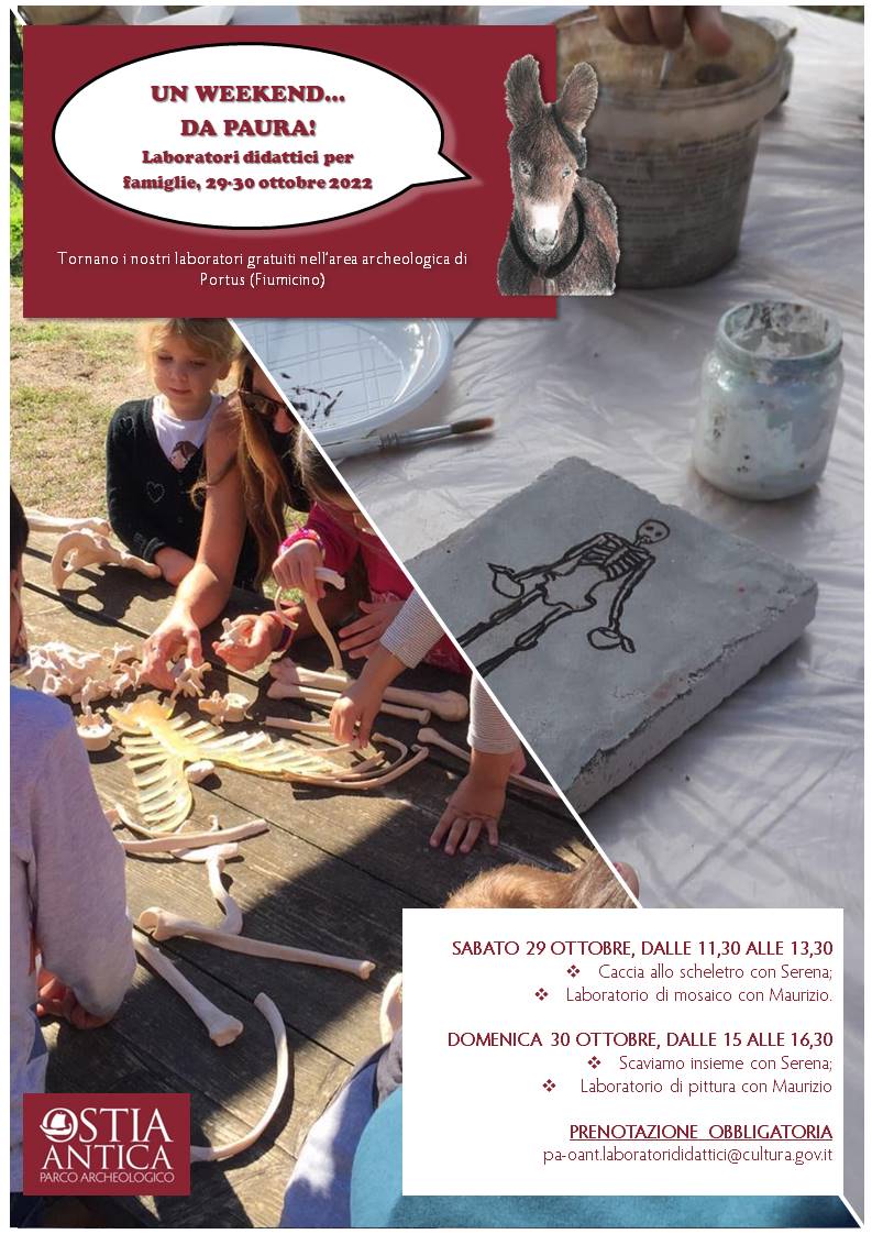Locandina laboratori Portus ottobre 2022