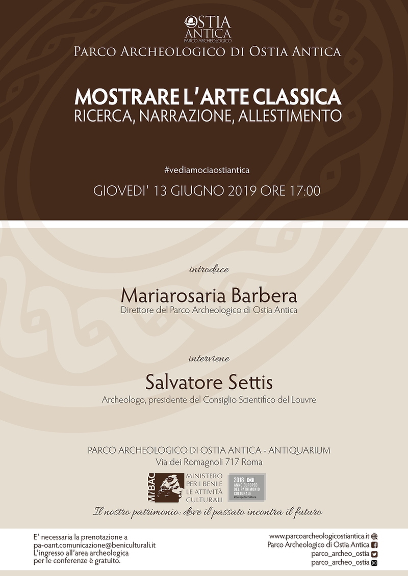locandina conferenza settis