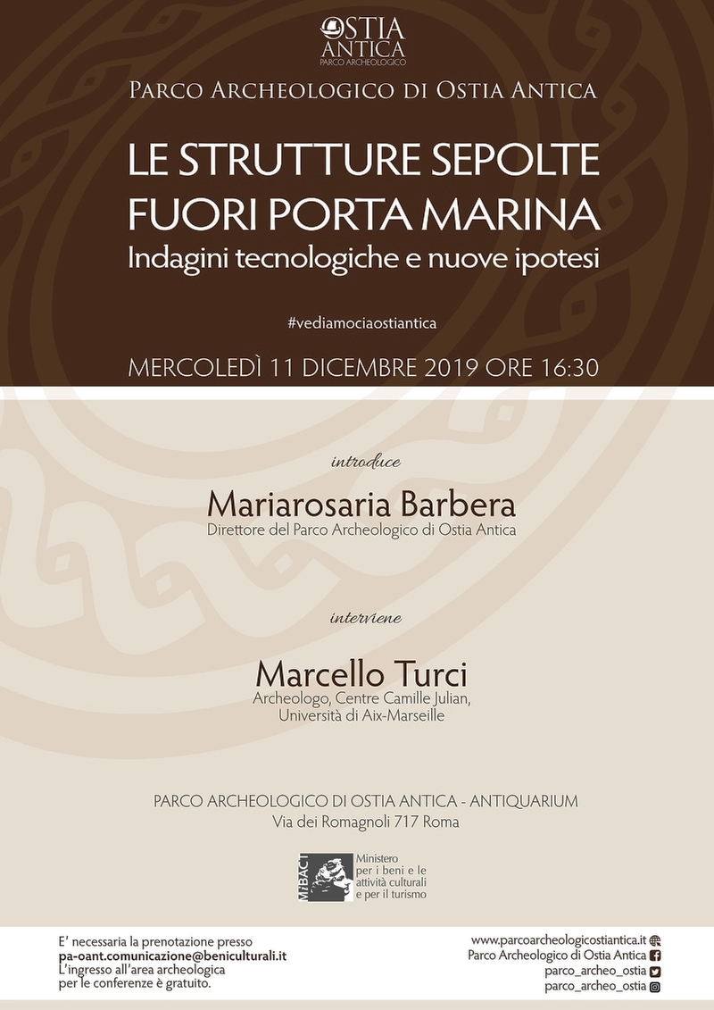 11 dicembre 2019 - NUOVE IPOTESI SULLE STRUTTURE SEPOLTE FUORI PORTA MARINA