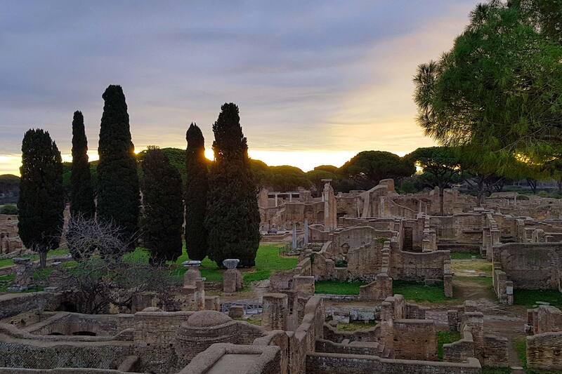 Ostia Antica excavations panorama