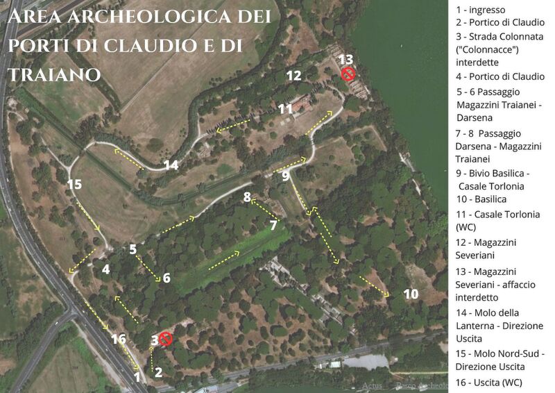 mappa portus percorsi