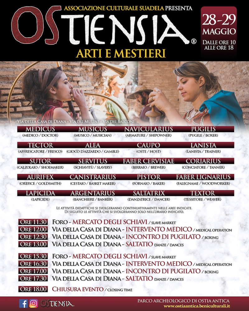 Programma Ostiensia maggio 2022