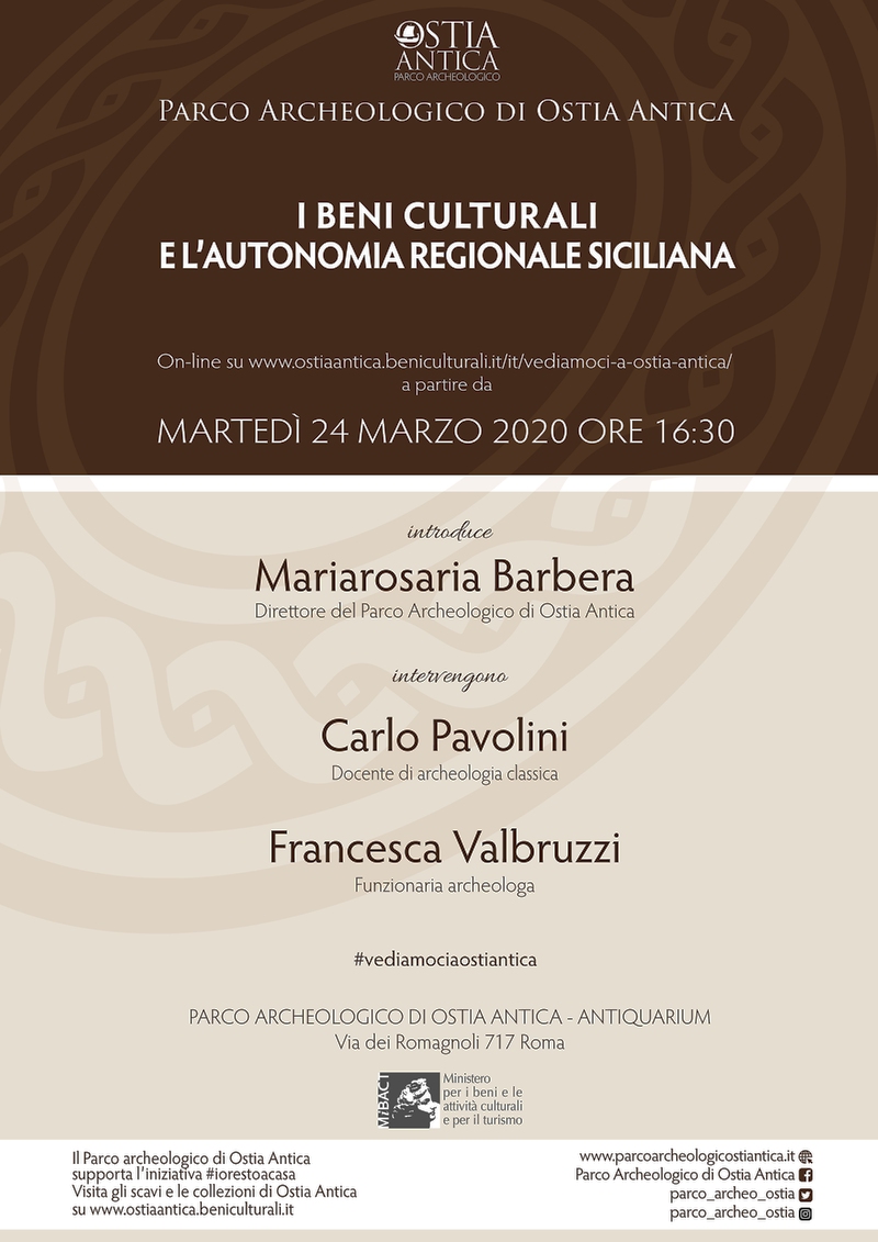 Vediamoci a Ostia antica - 24 marzo 2020
