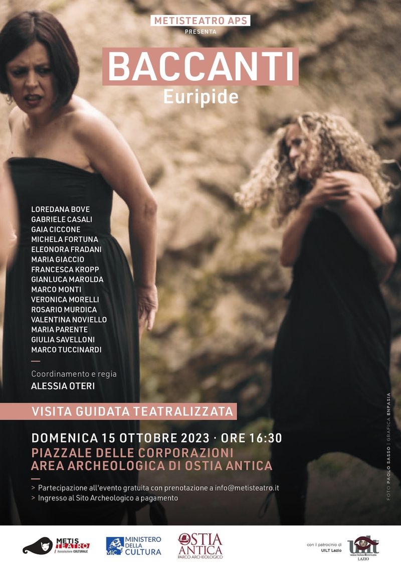 locandina Baccanti Metis Teatro