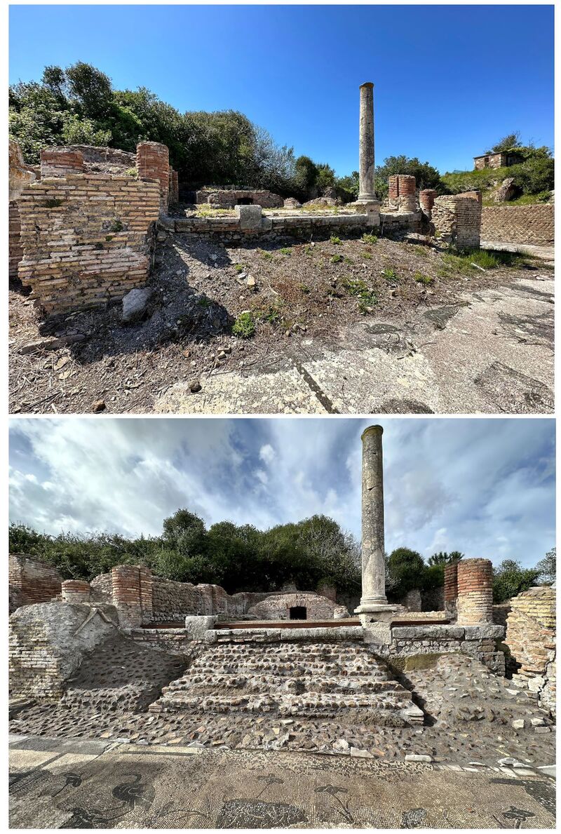 fronte tempio prima e dopo