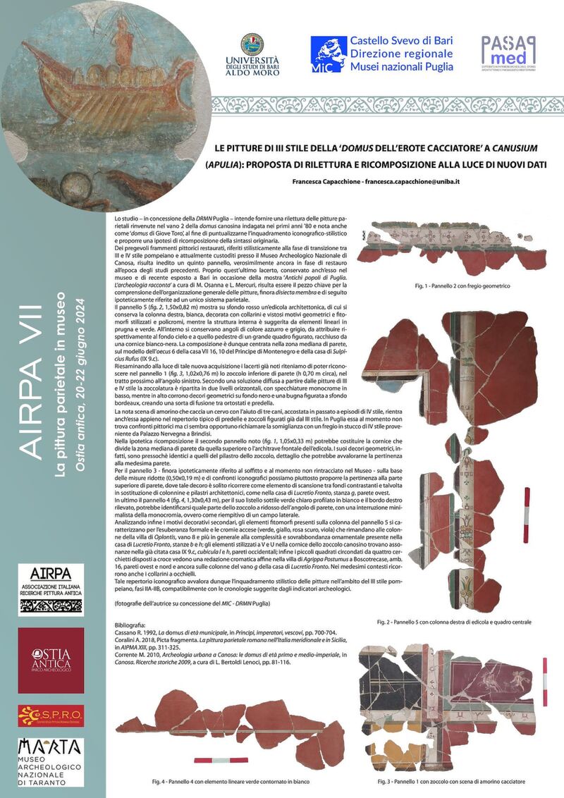 Capacchione - Le pitture di III stile della Domus dell'Erote Cacciatore a Canusium