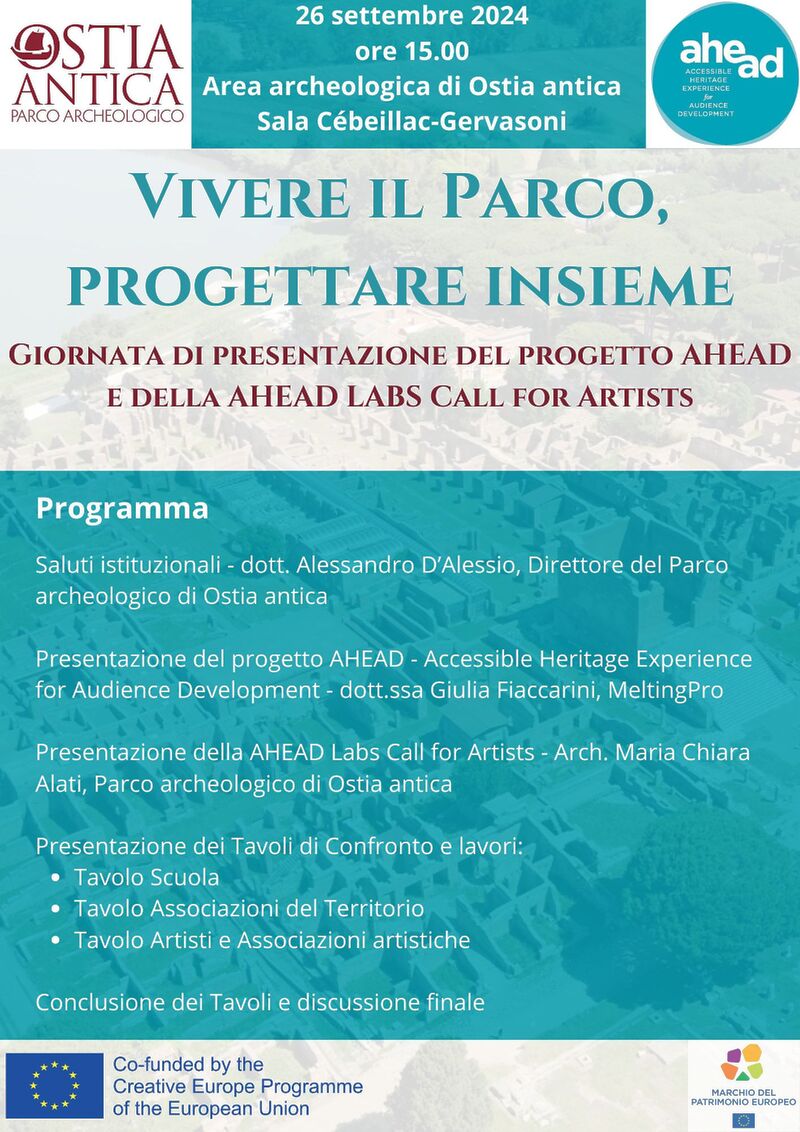 evento AHEAD 26 settembre 2024