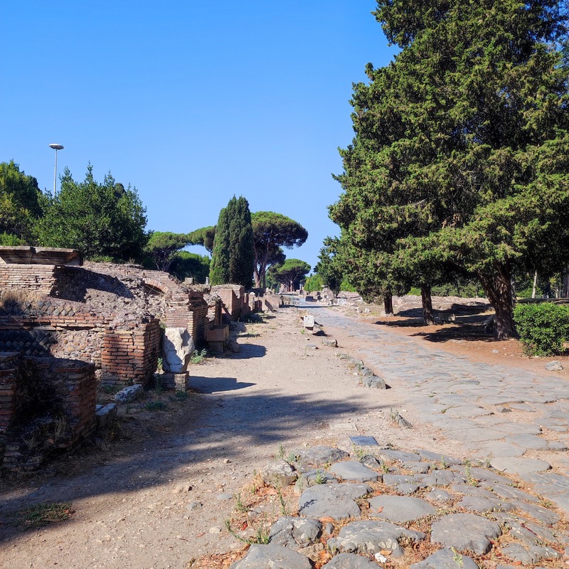 via ostiense ostia antica