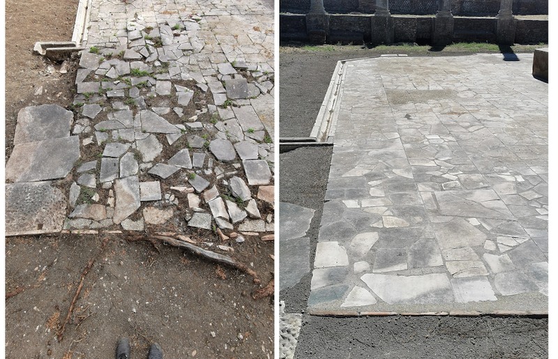 macellum prima e dopo i lavori
